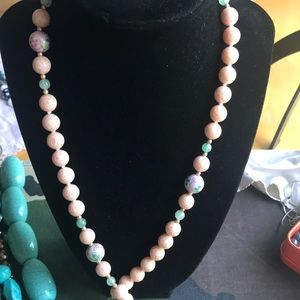 Pink beads